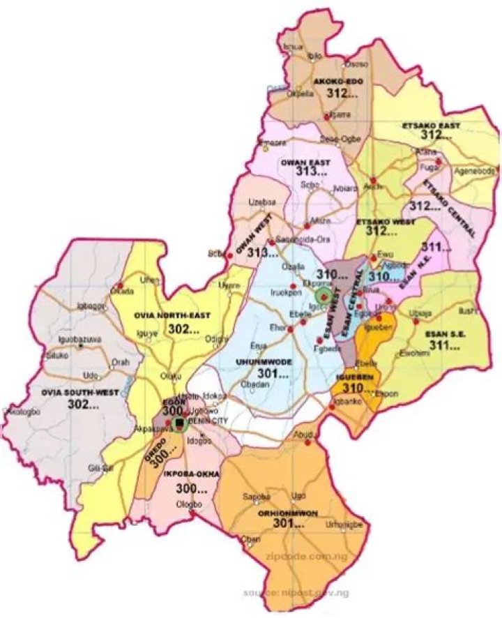 Edo State Zip Code / Postal Code