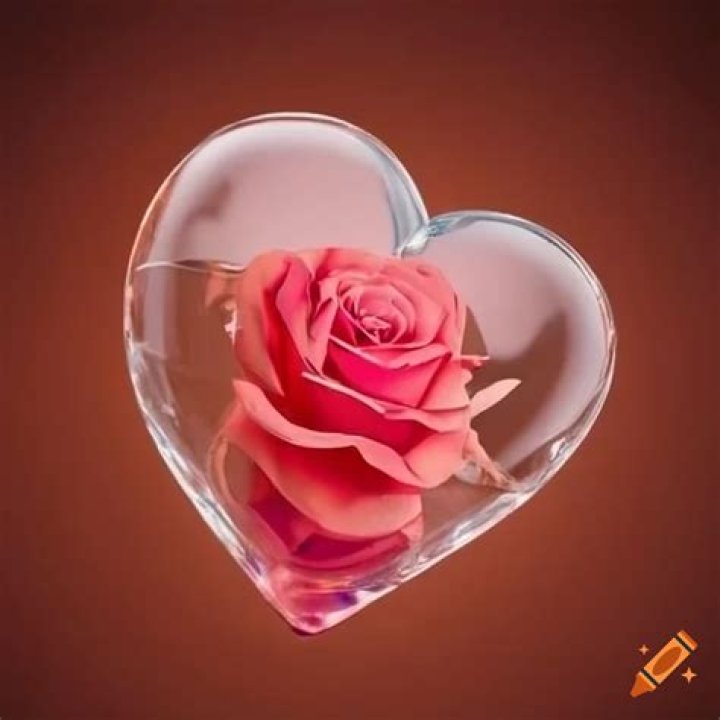 Heart with a rose inside Tattoo